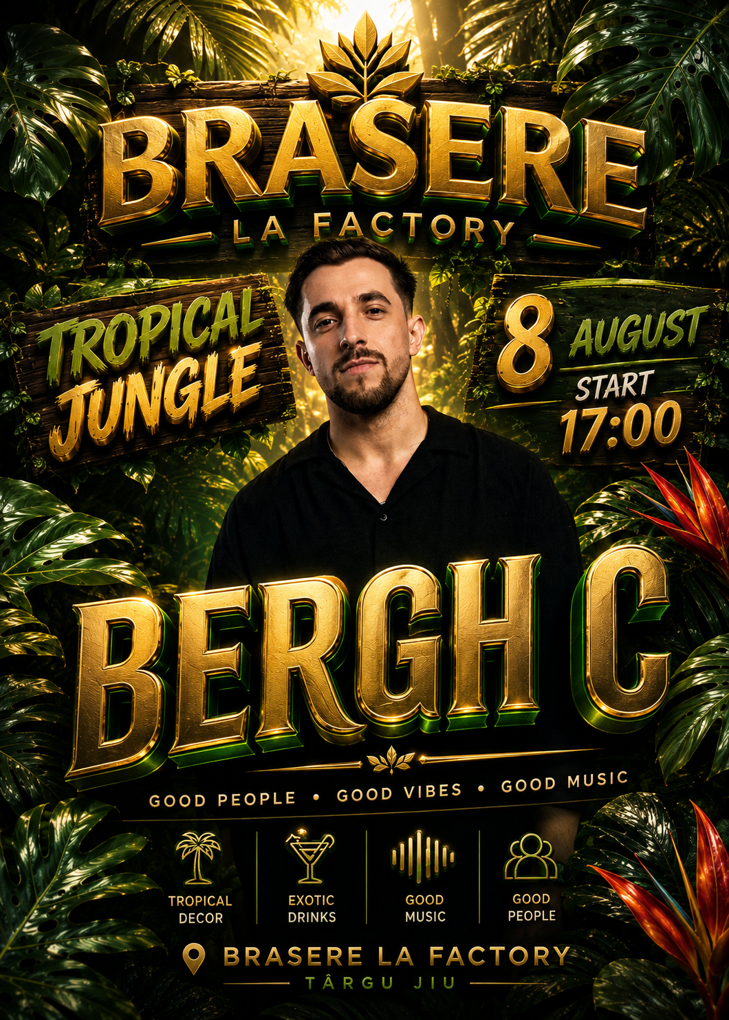 🌴 Tropical Jungle Party | BERGH C la Gorj, Targu-jiu - Biletfy
